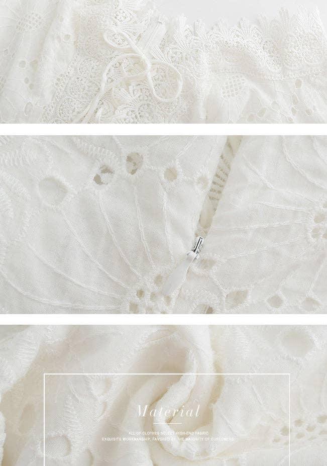 Blanca Lace Up Mini Dress