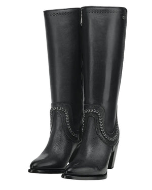 Bree Tall Black Bovine Ladies Boots