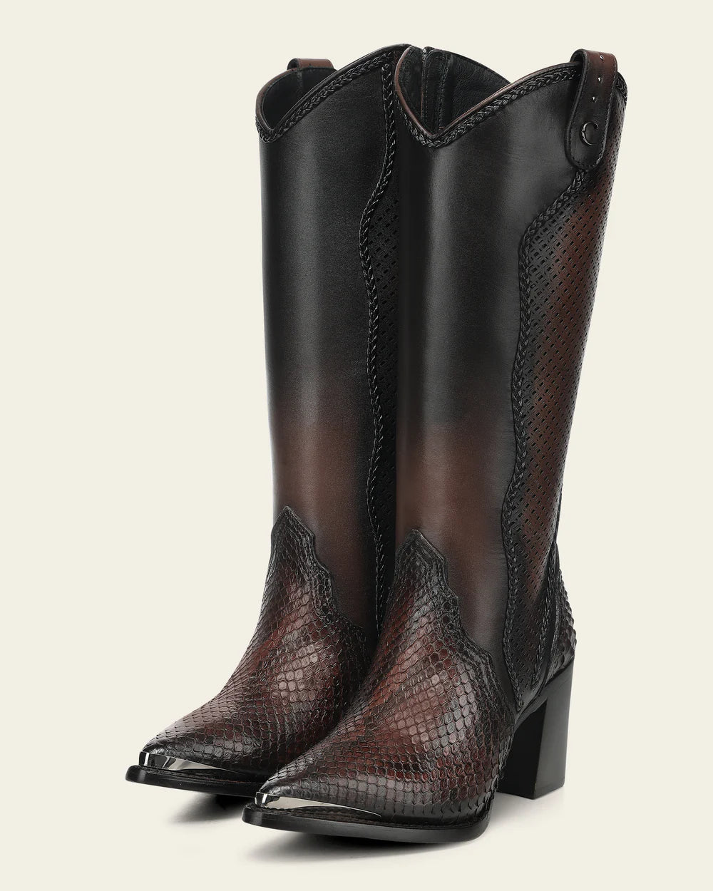 Mindy Cuadra Python Boots