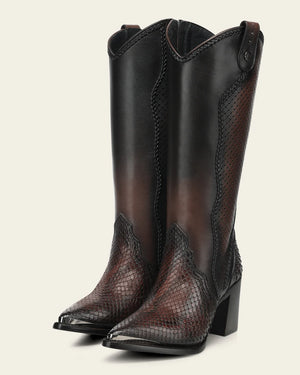 Mindy Cuadra Python Boots