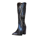 India Cuadra Overlay Studs Boots