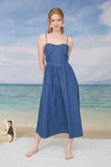 Elodie Sweetheart Midi Dress