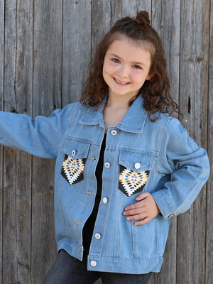 Vanna Aztec Kids Denim Jacket