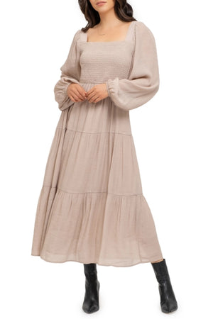 Angel Smocked Tiered Dress