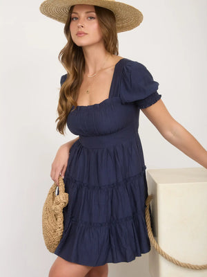 Betty Ruffle Tiered Mini Dress