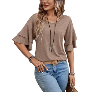 Eileen V-neck Baggy Top