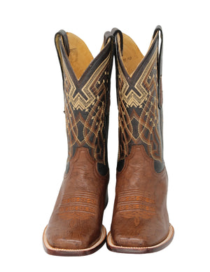 Levi Ostrich Leather Cowboy Boots