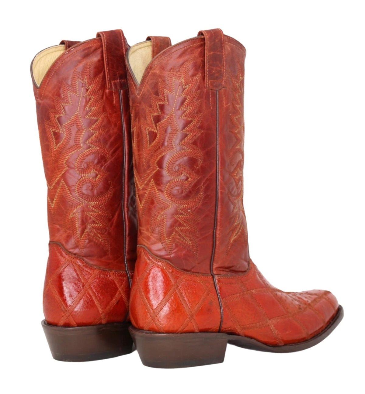 Josiah Real Ostrich Leather Boots