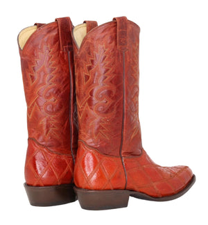 Josiah Real Ostrich Leather Boots