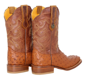 Josiah Real Ostrich Leather Boots