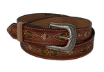 Abbie Floral Leather Belt