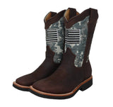 Aaron Youth B&W Flag Boots