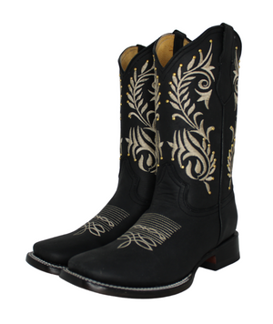 Barbra Ivy Stud Cowgirl Boots (3 Colors)