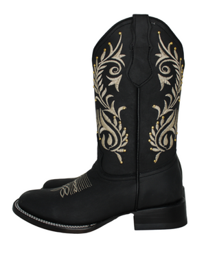 Barbra Ivy Stud Cowgirl Boots (3 Colors)