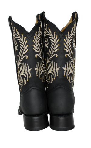 Barbra Ivy Stud Cowgirl Boots (3 Colors)