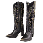Harriet Black Python Ladies Boots