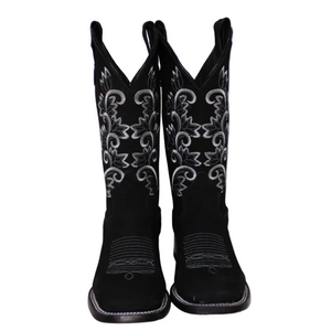 Calico Ivy Detail Cowgirl Boots