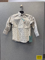 Charlie Kid's Button Down Patterned Shirt