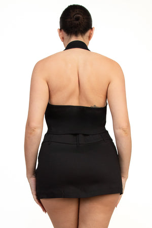 Charlotte Zip Up Crop Top