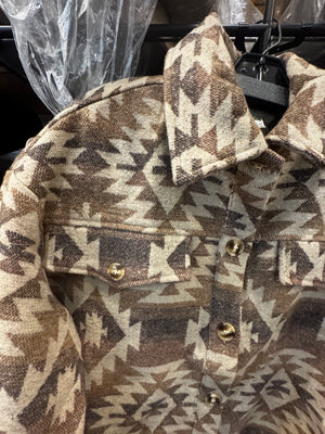 Brown Southwest Fringe Jacket