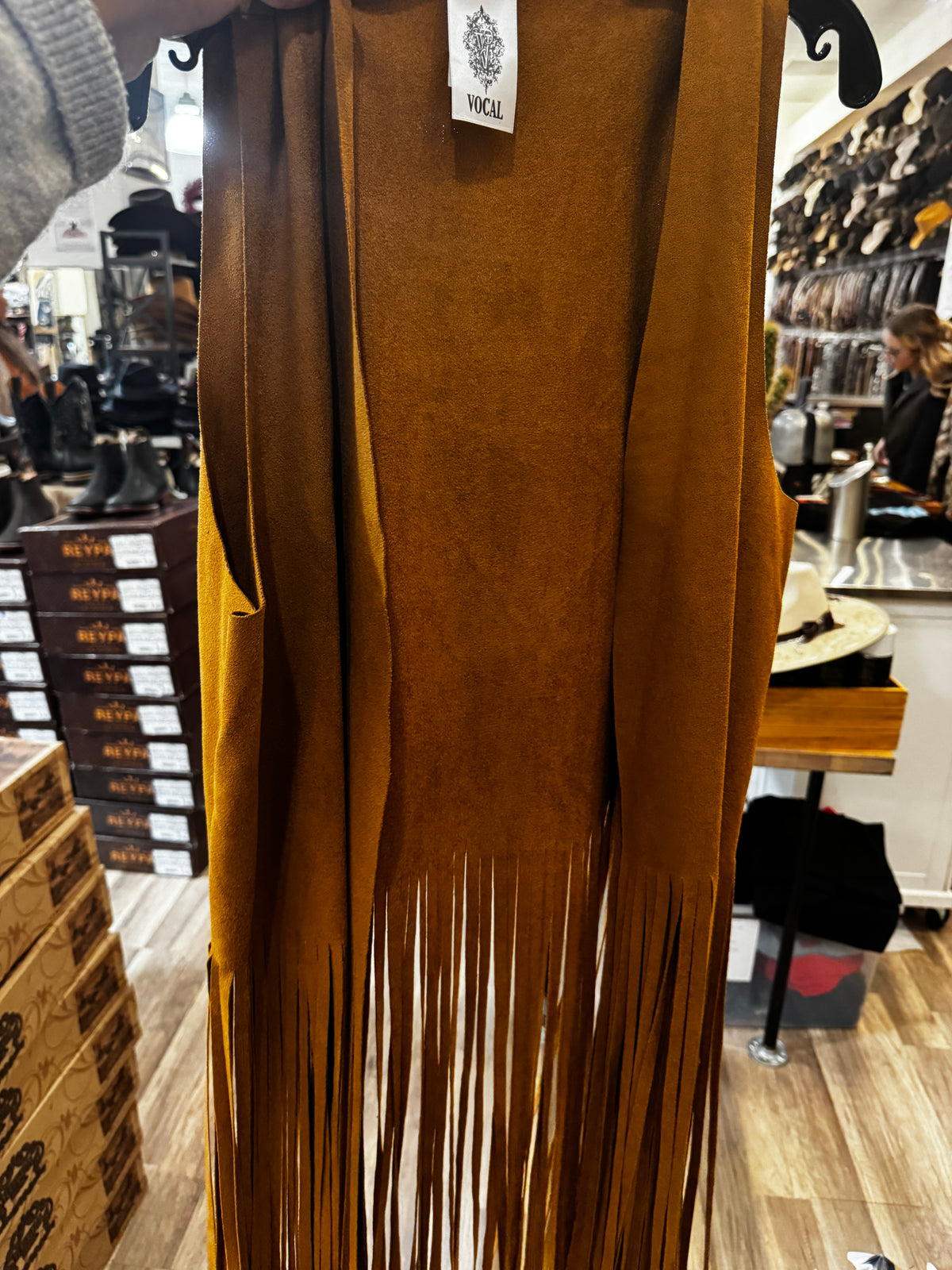 Cher Long Fringe Vest