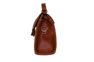 Delia Leather Cowhide Handbag