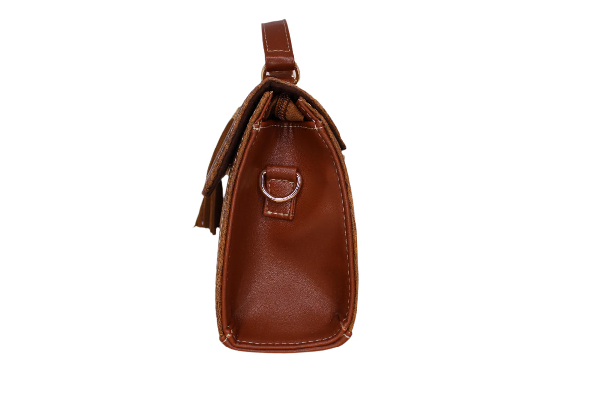 Delia Leather Cowhide Handbag