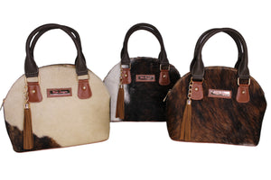 Abigial Leather Cowhide Handbag