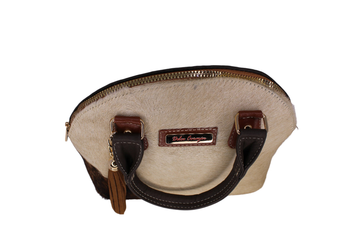 Abigial Leather Cowhide Handbag
