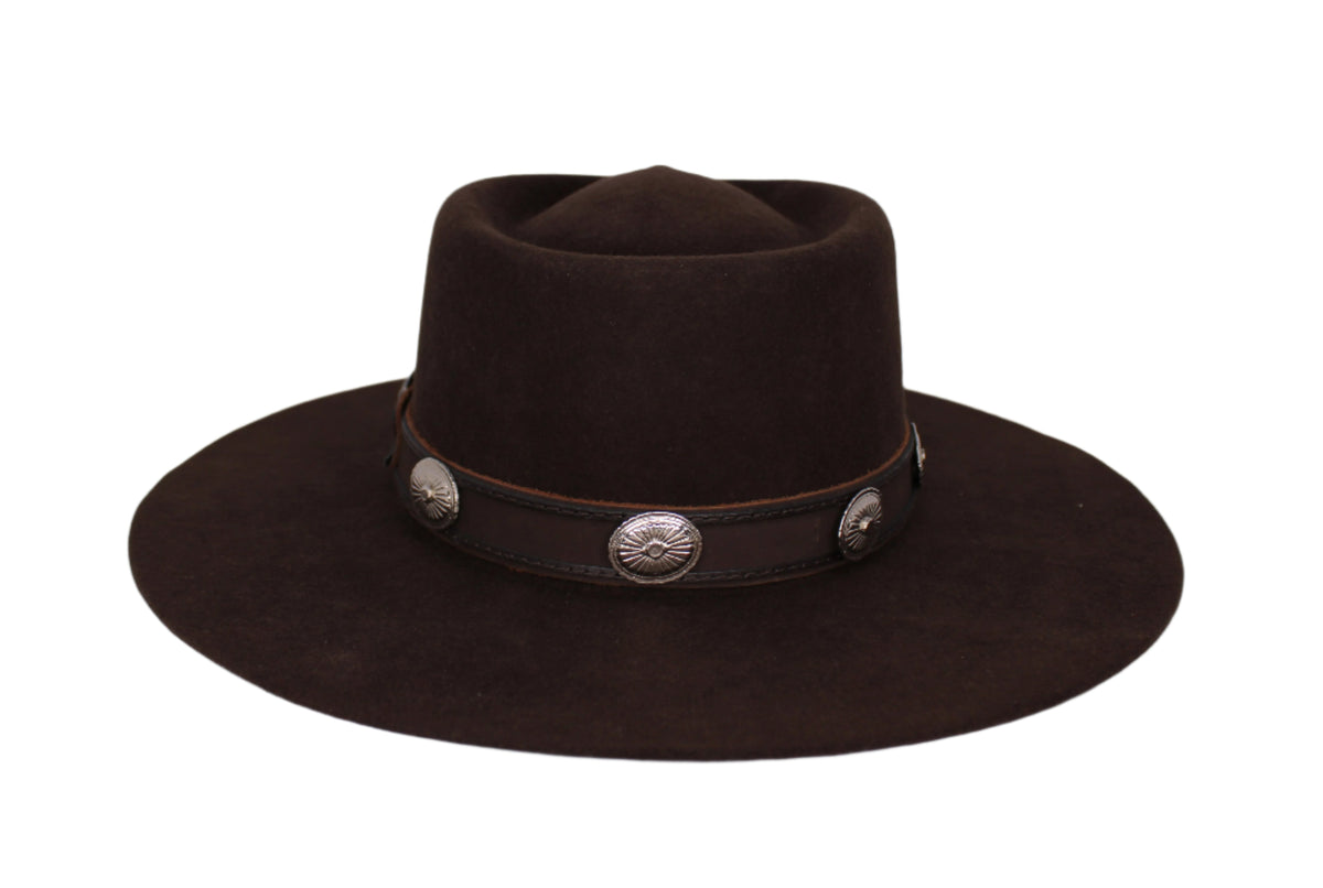 Sam Brown Felt Flat Brim Hat