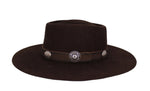 Sam Brown Felt Flat Brim Hat
