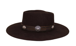 Sam Brown Felt Flat Brim Hat