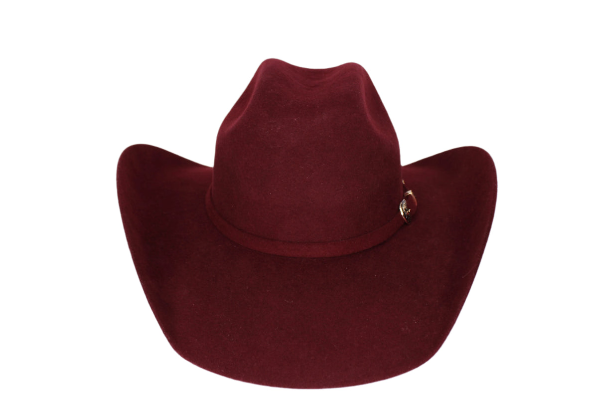 Trey 100X Wool Wine Cowboy Hat