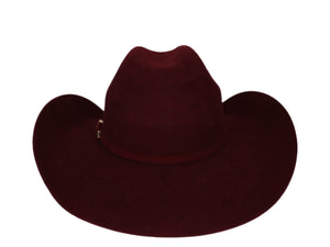 Trey 100X Wool Wine Cowboy Hat