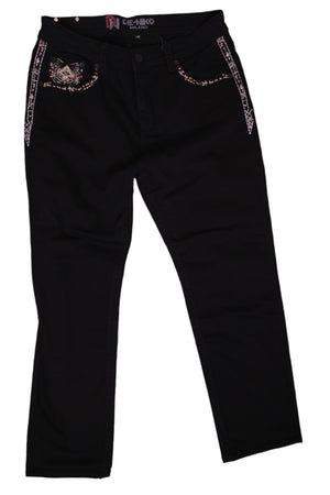 Angus Men's Denim Black Jeans