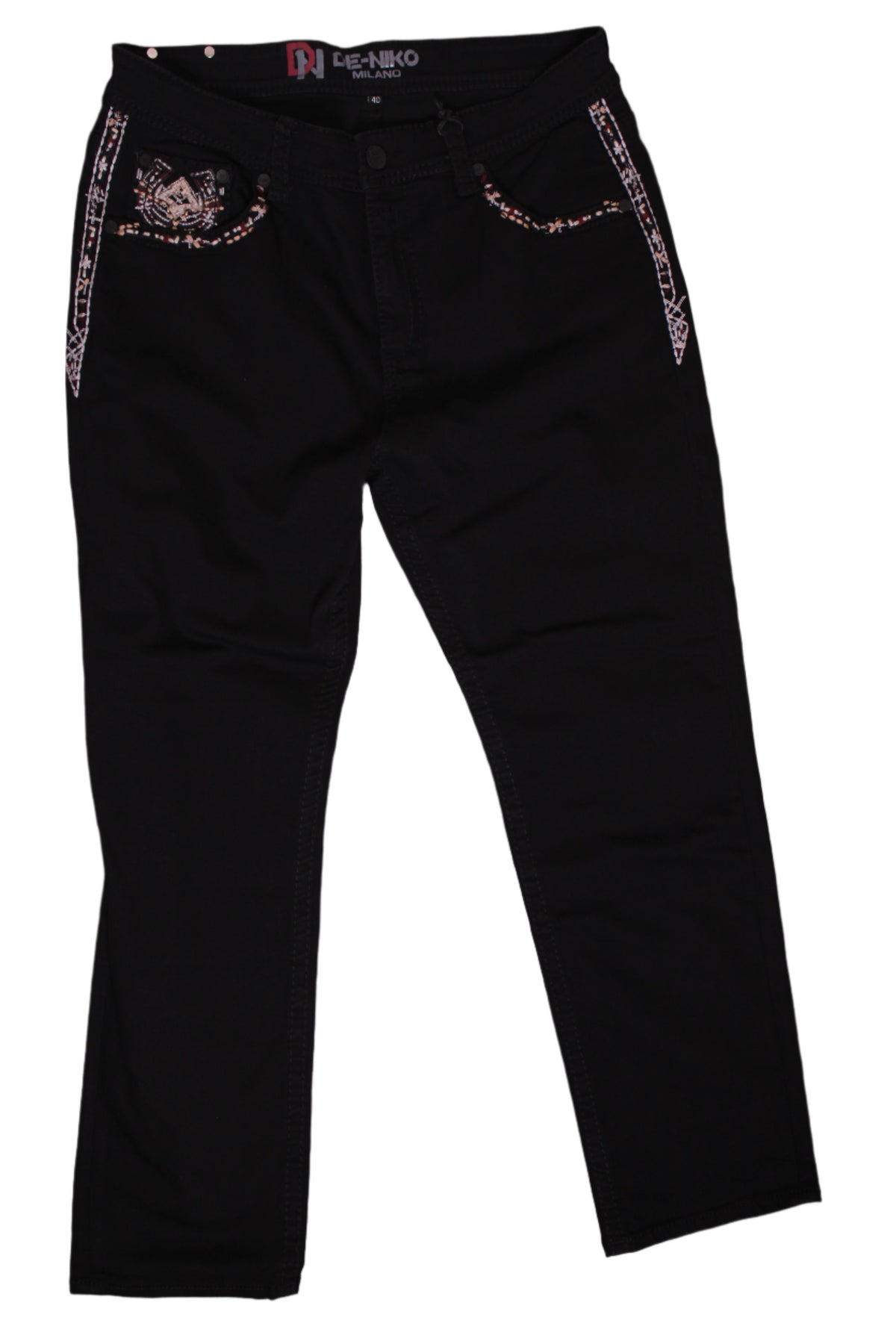 Angus Men's Denim Black Jeans