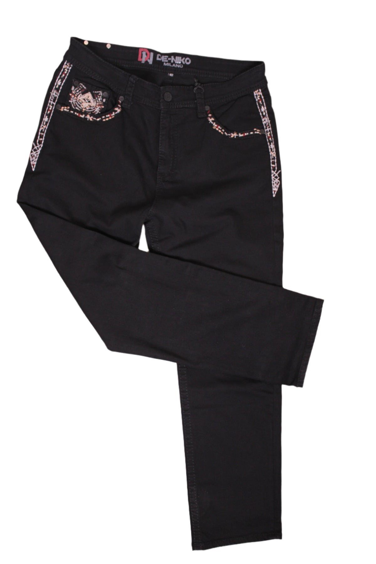 Angus Men's Denim Black Jeans