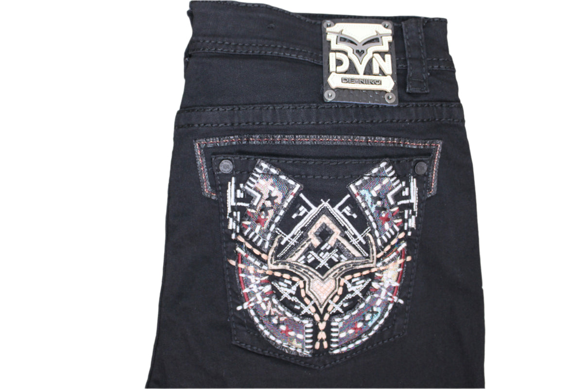 Angus Men's Denim Black Jeans
