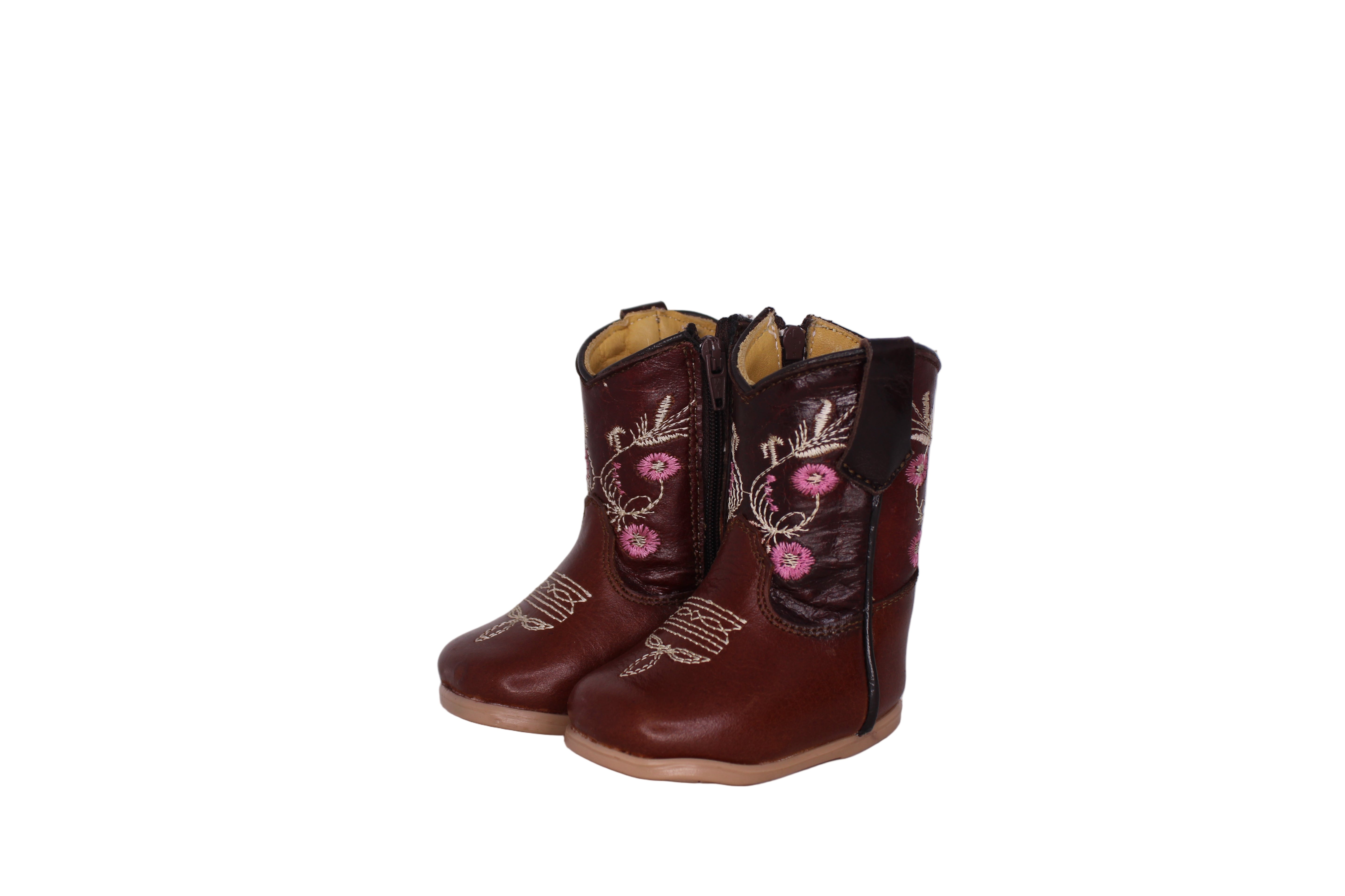 CeCe Floral Baby Boots