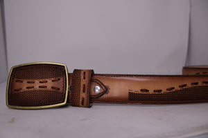 Huntley Woven Leather Belt