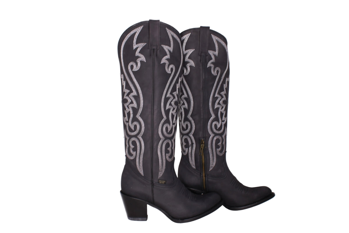 Viviana Black Western Boot