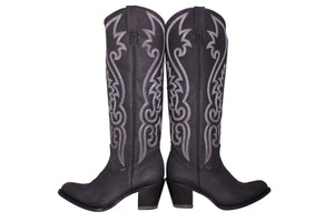 Viviana Black Western Boot