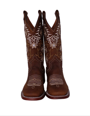 Jordyn Floral Ivy Cowgirl Boots