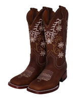 Jordyn Floral Ivy Cowgirl Boots