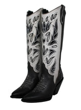 Elinor Cuadra Cowhide Embroidery Boots
