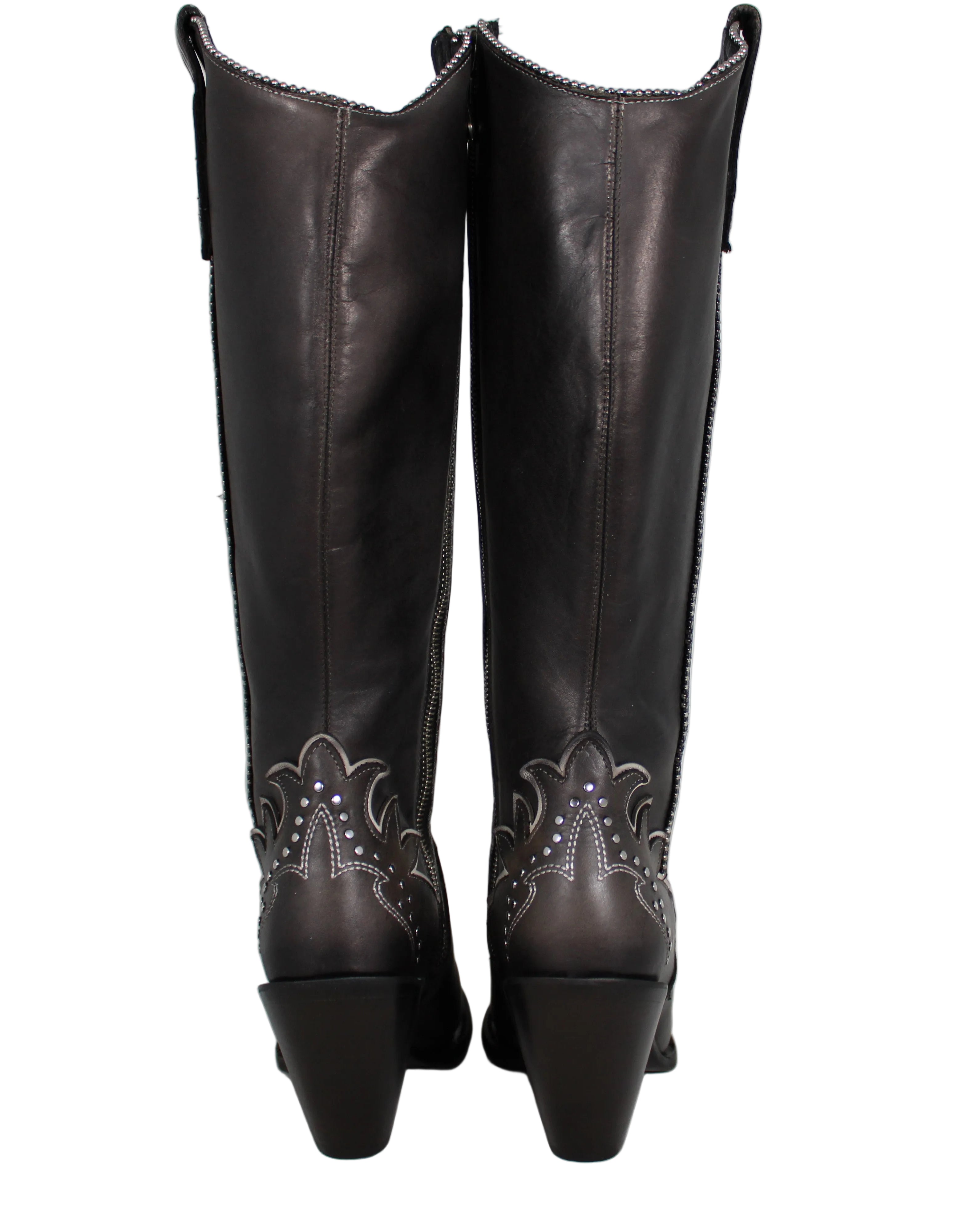 Elinor Cuadra Cowhide Embroidery Boots
