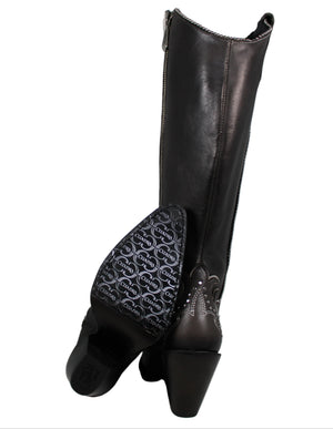 Elinor Cuadra Cowhide Embroidery Boots