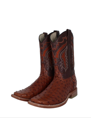 Henry Ostrich Leather Boots
