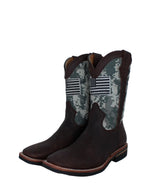 Aaron Adult B&W Flag Boots