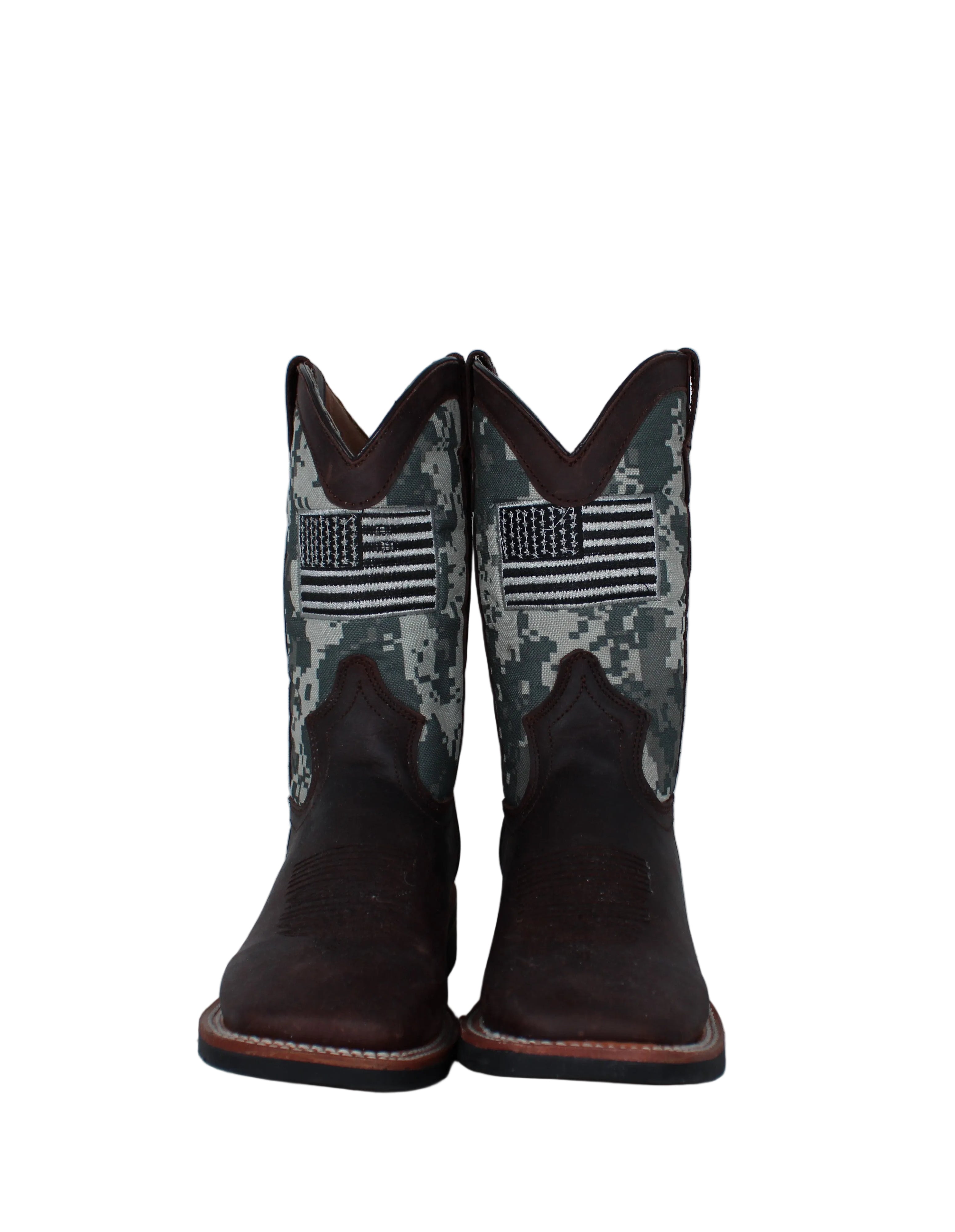 Aaron Adult B&W Flag Boots